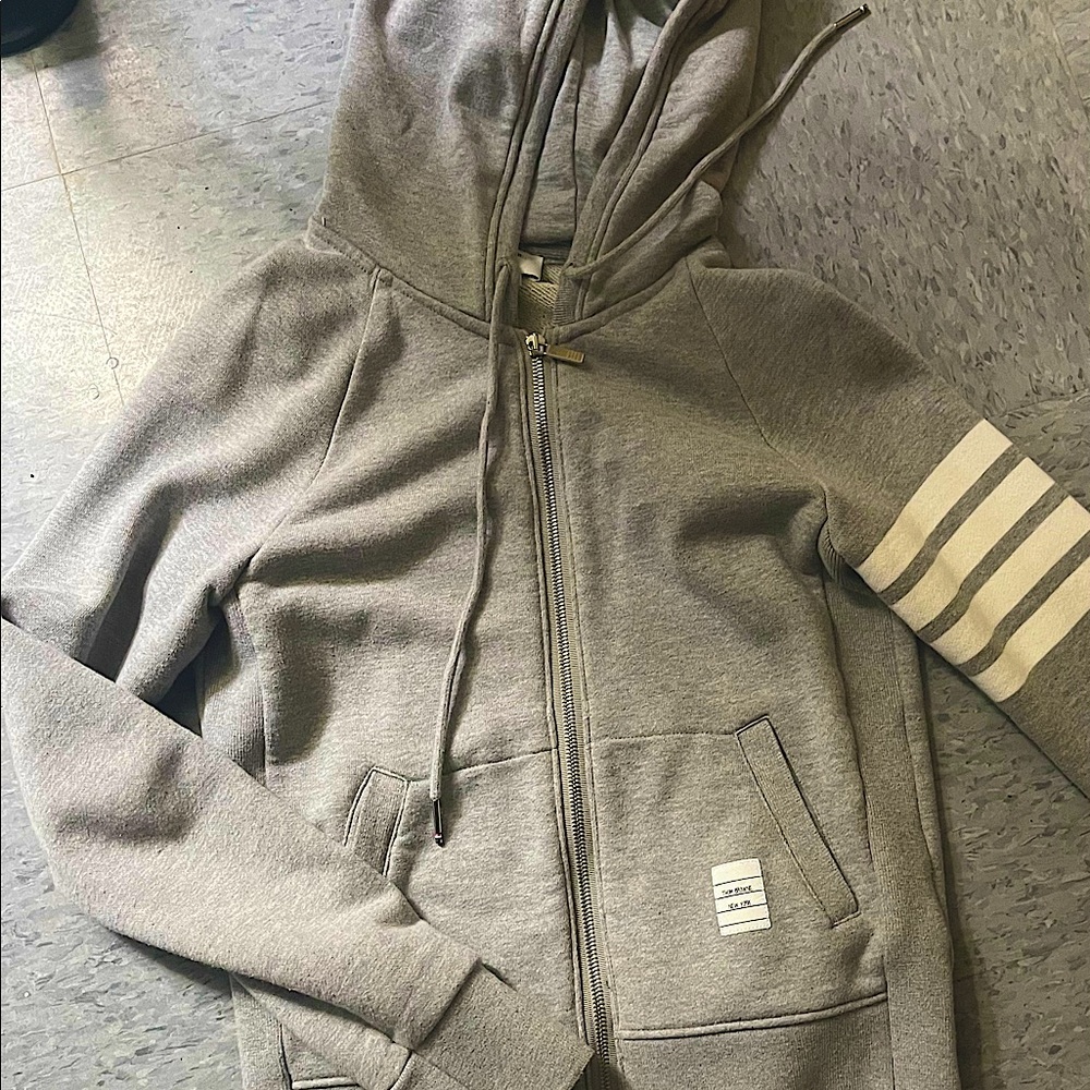 Thom Browne Striped Cotton Jersey Hoodie